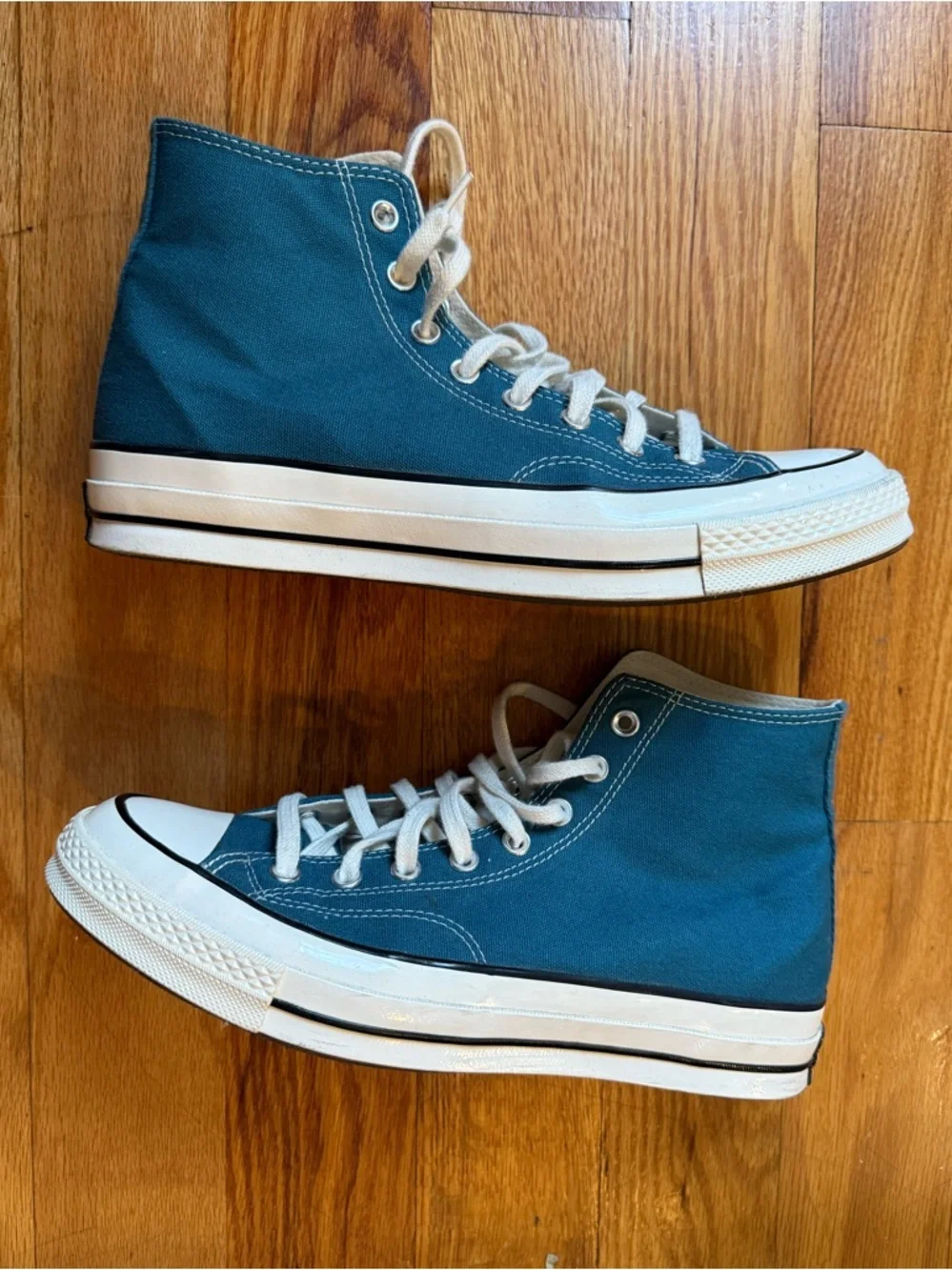 NWOT Converse Chuck Taylor All Star High Top Sneakers in Teal Blue - Picture 4 of 6